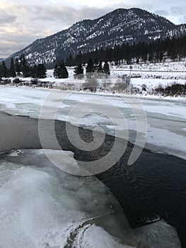 Ellis Mountain and the Clark Fork River