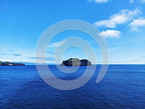 ElliÃ°aey, an island within the Vestmannaeyjar archipelago,location of World\'s Loneliest House