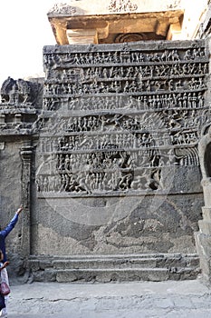 Ellora Caves, Aurangabad District of Maharashtra, India.