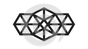 Elongated Geometric Abstract, Intricate & Modern Pattern, vector design Generative AI