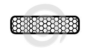 Elongated Hexagonal Grid, Seamless Geometric Pattern, vector design Generative AI