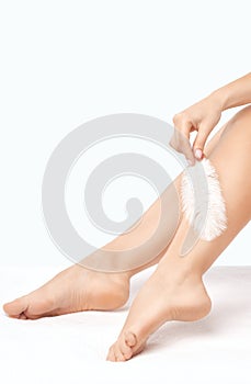 Elos epilation hair removal procedure. Laser rejuvenation in a beauty salon. Removing unwanted body hair. Hardware ipl cosmetology