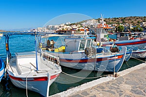 Elounda harbour. Crete, Greece