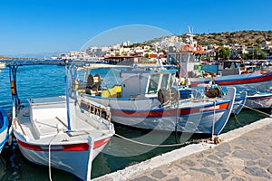 Elounda harbour. Crete, Greece photo