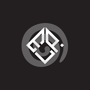 ELP letter logo design on black background. ELP creative initials letter logo concept. ELP letter design