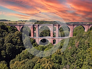 elstertal bridge in east germany