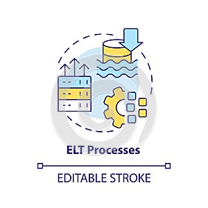 ELT processes concept icon