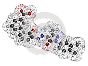 Eltrombopag thrombocytopenia (low blood platelet count) drug molecule photo