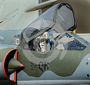 Elvington, york, Yorkshire, UK. March, 2024. The Dassault Mirage III cockpit.