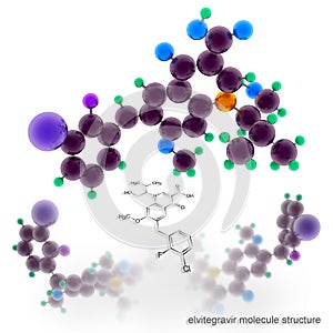 Elvitegravir molecule structure