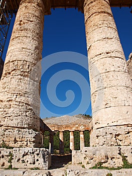 Elymian temple, Segesta, Sicily, Italy