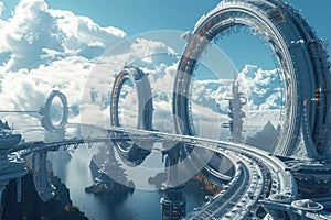 Elysian Heights: A Futuristic Amusement Park