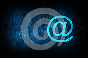 Email address icon abstract blue background illustration digital texture design concept