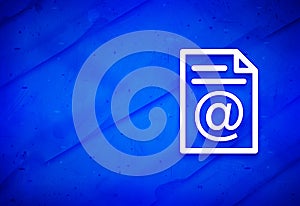 Email address page icon abstract watercolor painting dark blue background illustration