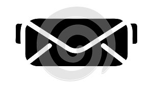 Email Attachment Envelope Icon, Document Sharing and Digital Files, vector design Generative AI