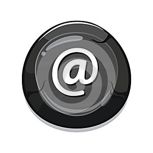 email button. Vector illustration decorative design