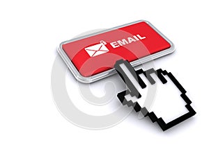 Email button on white