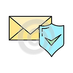 Email cloud global internet icon, remote send web message computer technology, data outline flat vector illustration, isolated on