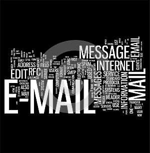 Email communication word cloud