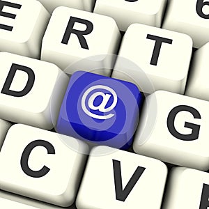 Email Computer Key For Emailing Or Contacting