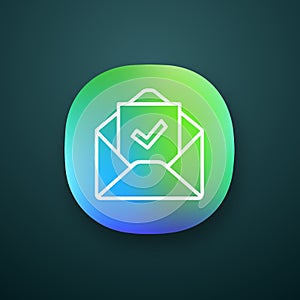 Email confirmation app icon photo
