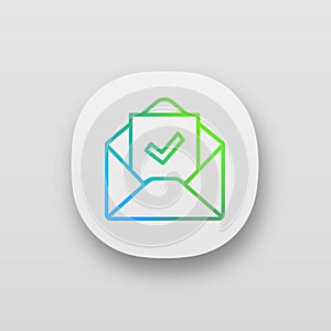 Email confirmation app icon photo