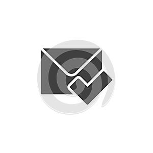 Email confirmation vector icon photo
