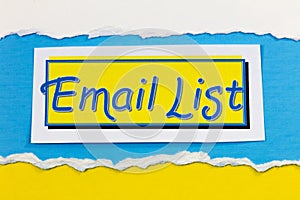 Email contact mailing list marketing internet computer mail communication