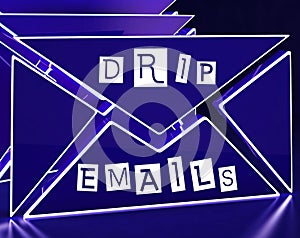 Email Drip Marketing Newsletter Outreach 3d Rendering