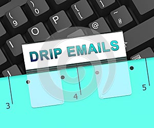 Email Drip Marketing Newsletter Outreach 3d Rendering