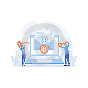 Email encryption. Protecting computer data