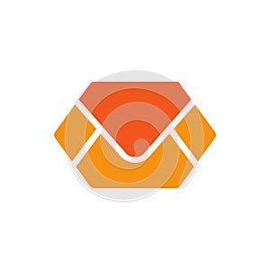 Email or envelop message logo design. Mail icon - Vector