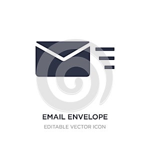 email envelope button icon on white background. Simple element illustration from UI concept