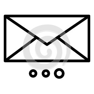 Email, envelope   Isolated Vector icon which can easily modify or edit