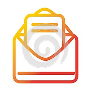 Email envelope letter internet web technology interface gradient style icon