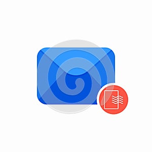 Email envelope letter mail paper post stamp icon