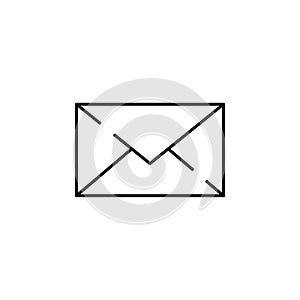 email, envelope, mail icon. Element of Christmas for mobile concept and web apps illustration. Thin line icon for website design