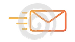 Email Envelope with Outgoing Arrow. Message, Send, and Communication. vector design Generative AI