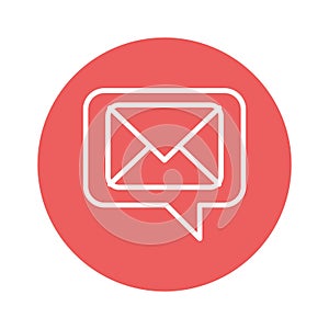 Email envelope Vector icon which is suitable for commercial work and easily modify or edit it