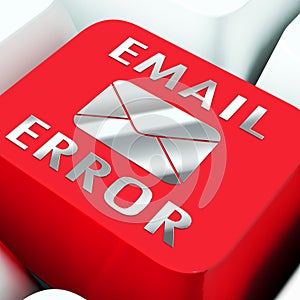 Email Fail Error Send Trouble 3d Rendering