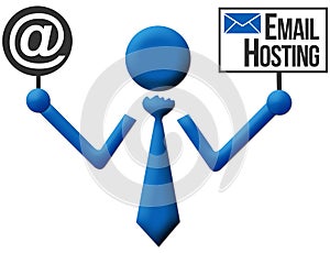 Email Hosting Human Icon