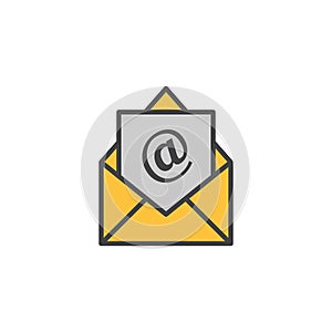 Email icon in colored version