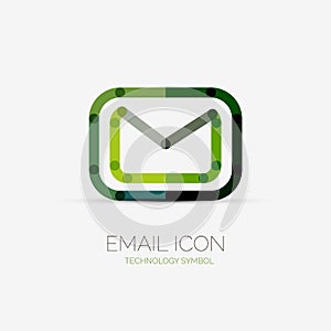 Email icon company logo, business concept