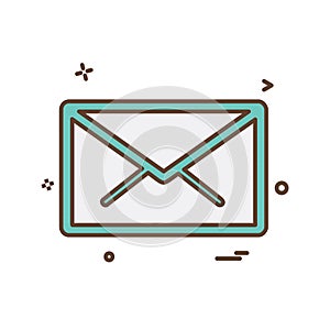 Email icon design vector