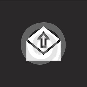 email icon. Filled email icon for website design and mobile, app development. email icon from filled dialogue assests collection