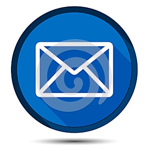 Email icon flat round button