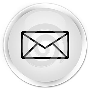 Email icon premium white round button