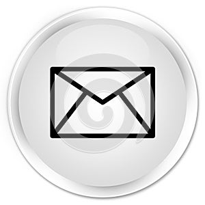 Email icon premium white round button