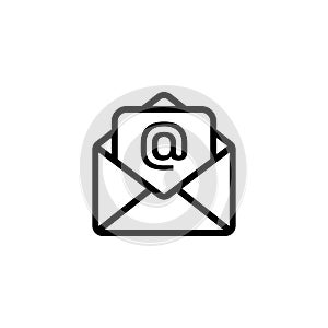 Email icon isolated. Vector envelope mail symbol. Vector EPS10