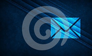 Email icon natural sky light abstract dark blue background stripes pattern illustration